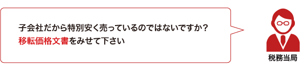 移転価格文書の提示を求める税務当局